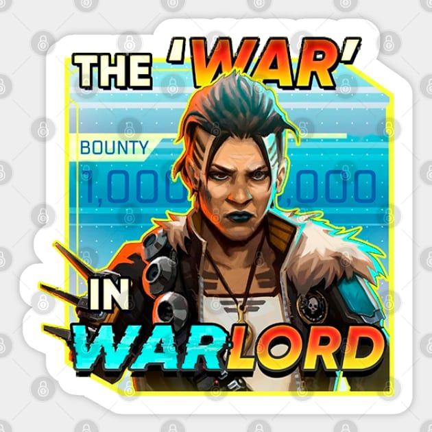 Mad Maggie - The 'War' in Warlord Sticker by Paul Draw